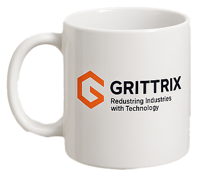 Grittrix Data Mug - Mug to start your day with AI-powered inspiration.